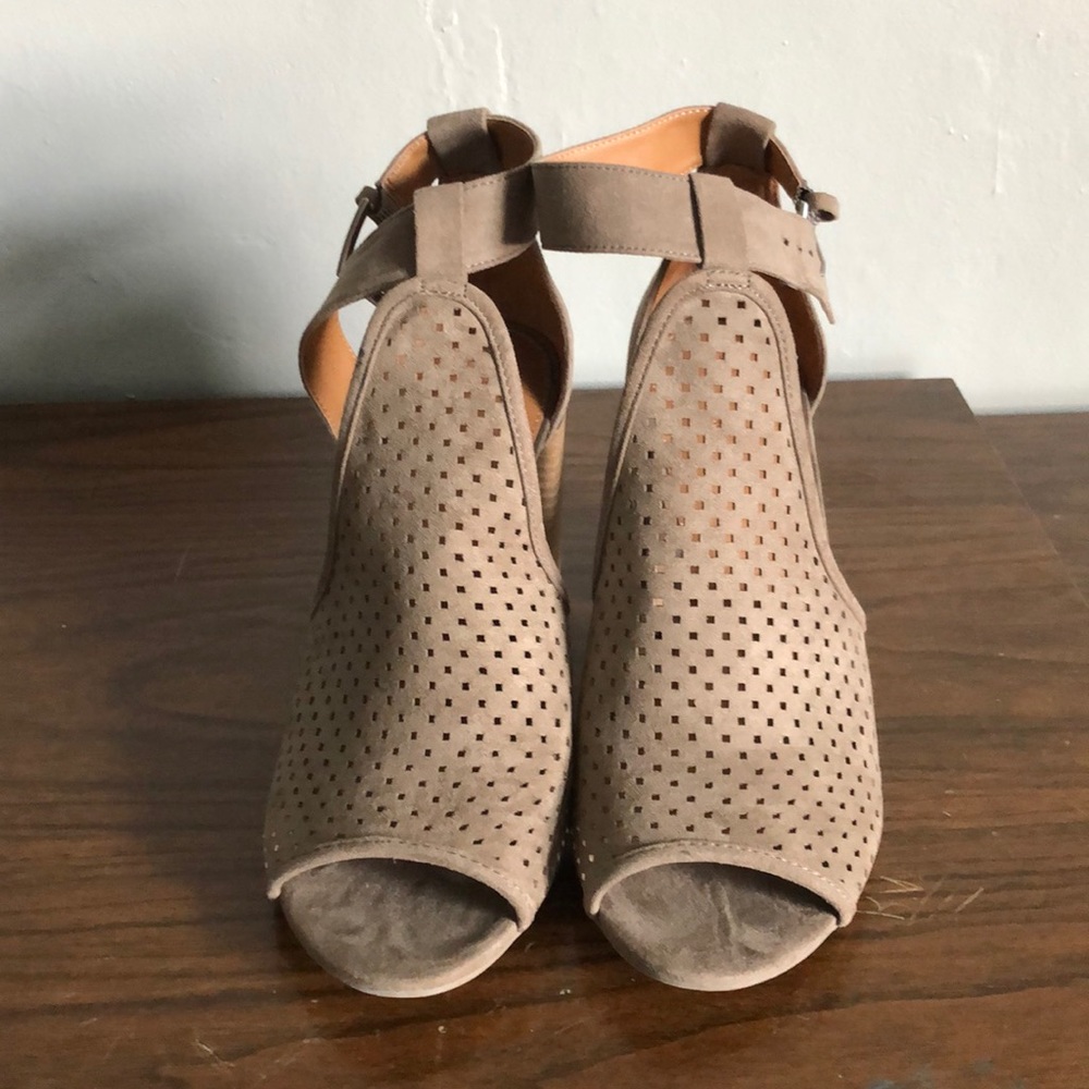 Mesh Block Heels